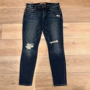 Joe’s skinny ankle ripped jeans